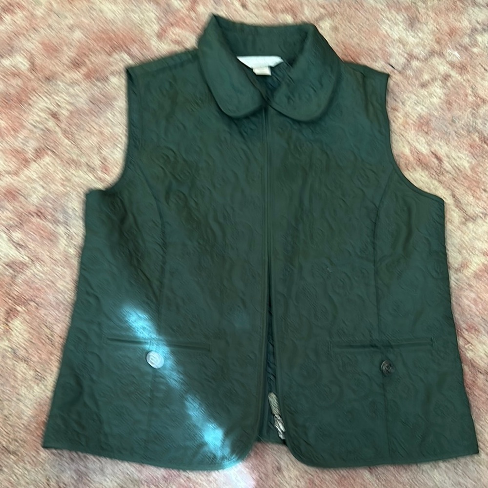 Green Quilted Women's Vest